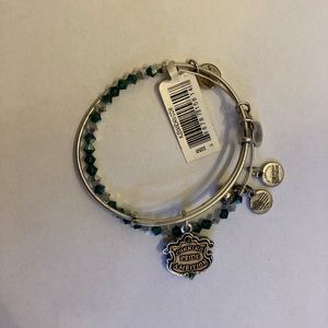 NWT! Alex and Ani Harry Potter Bracelet Set of 2. Slytherin House.